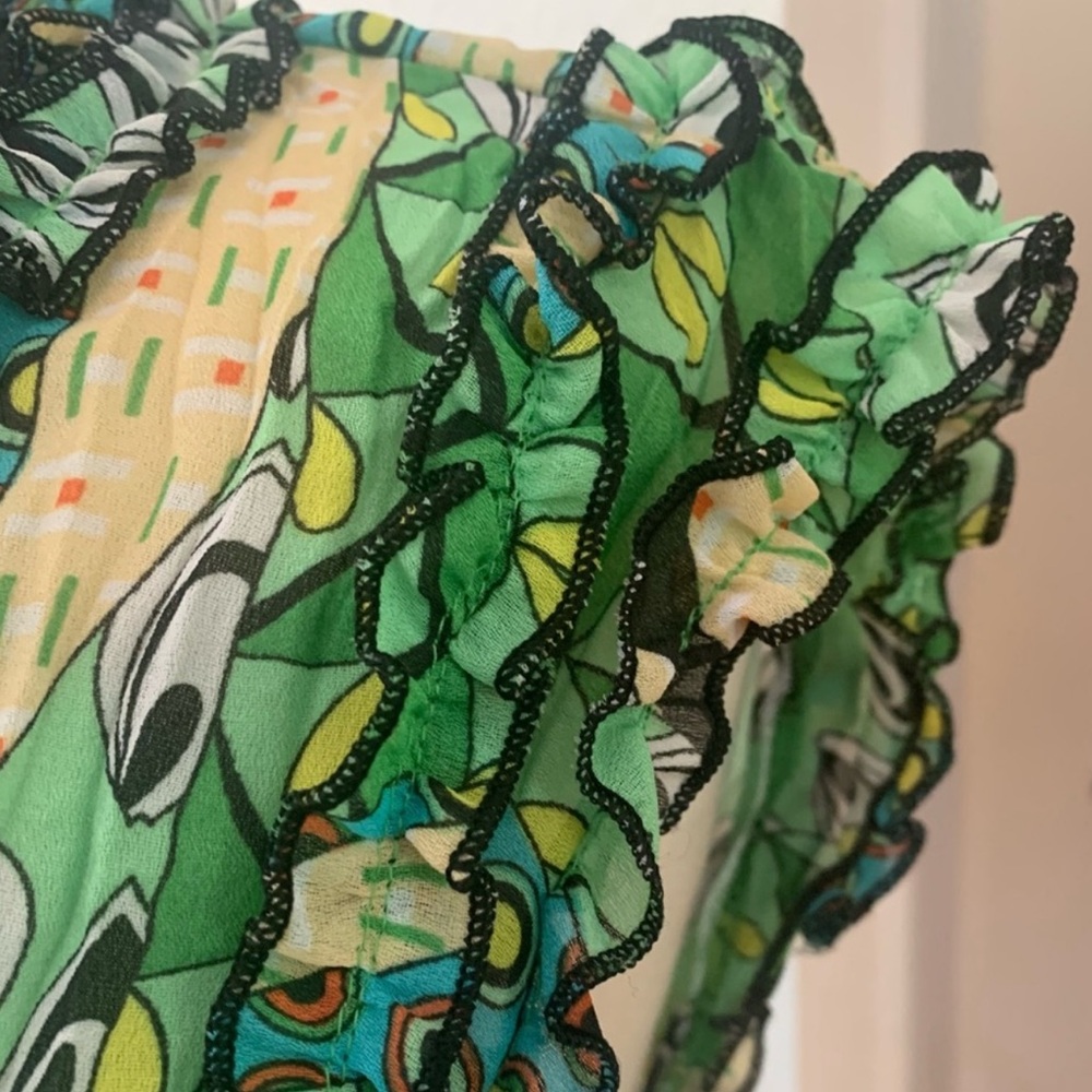 Piano Multi Colored Ruffle Blouse - Picture 5 of 6